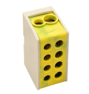 Főáramköri leágazó kapocs, sínre szerelhető, zöld/sárga FLE-16ZS