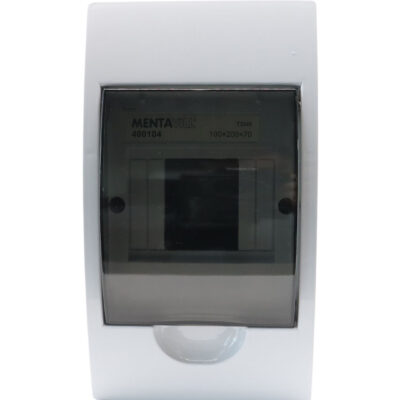 Lakáselosztó falon kívüli 1x4M+átlátszó ajtó