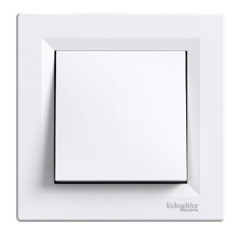 ASFORA Keresztkapcsoló, rugós bekötés,kerettel fehér (107) EPH0500121 Schneider