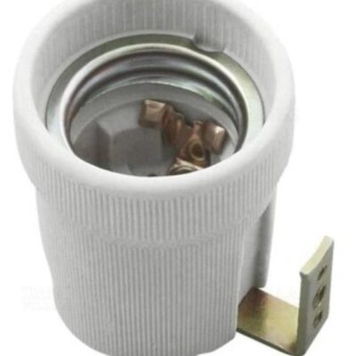 Porcelán foglalat E27 rögzítő füllel