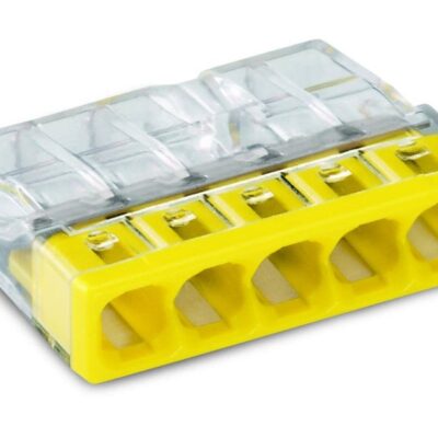 Wago 2273-205 - 5x0.5-2.5 MINI vez. ö.k. (sárga) tömör erű vezetékekhez