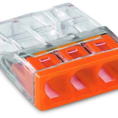 Wago 2273-203 - 3x0.5-2.5 MINI vez. ö.k. (narancs) tömör erű vezetékekhez