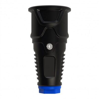 COMMEL Csatlakozó földelt dugalj 16A 250V, gumi, fekete, IP20 (PCE)