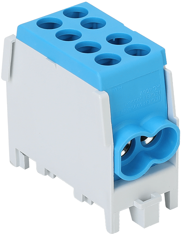 Főáramköri leágazó kapocs, sínre szerelhető, kék FLECU-25-16-2K