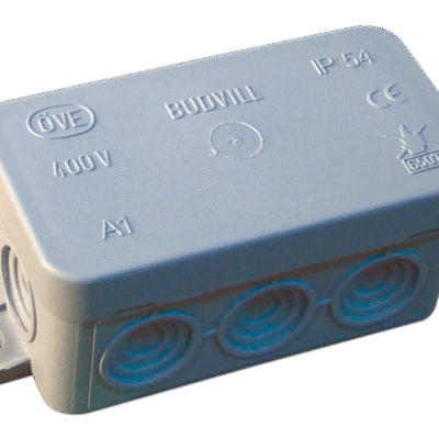 Rugalmas kötődoboz, falon kivüli, szürke PD75X35