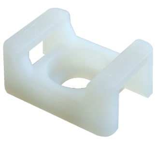 Csavarozható, 2oldalt fűzhető kábelkötegelő talp, natúr CSTALP-3