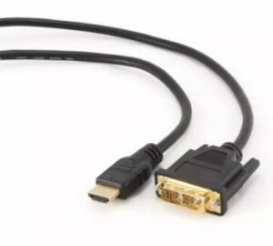 HDMI to DVI-D (Single Link) (18+1) cable 3m Fekete CC-HDMI-DVI-10