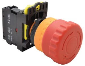 Vészgomb, reteszelt, piros NYG3-ETR