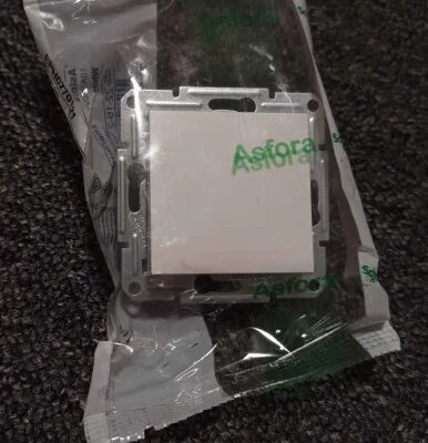 ASFORA Egypólusú nyomó, rugós bekötés,keret nélkül fehér (101N) EPH0700121 Schneider