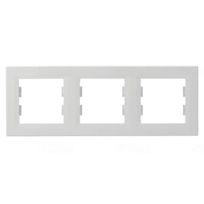 ASFORA Hármas keret, vízszintes, fehér EPH5800321 Schneider