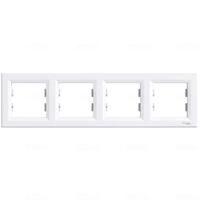 ASFORA Négyes keret, vízszintes, fehér EPH5800421 Schneider
