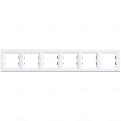 ASFORA Hatos keret, vízszintes, fehér EPH5800621 Schneider